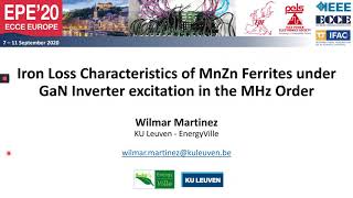 Iron Loss Characteristics of MnZn Ferrites under GaN Inverter excitation in the MHz Order (EPE20)