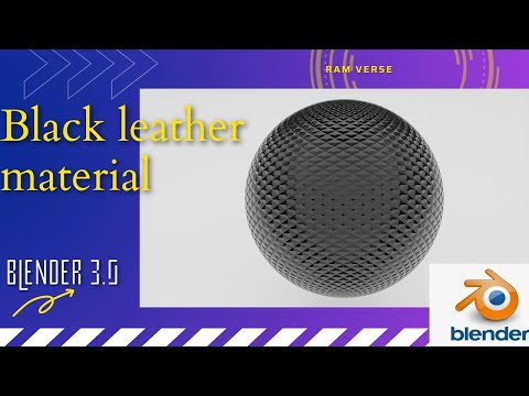 Dimond shaped leather material in Blender