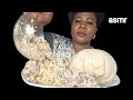African Food Mukbang Oatmeal Fufu With Egusi Pepper Soup With Gizzard And Chicken