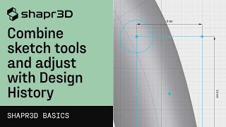 Combine sketch tools and adjust with Design History: Motorcycle Handlebar, part 2 | Shapr3D Basics