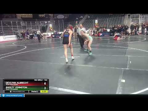 122 Lbs Champ. Round 2 - Devlynn Albrecht, Team Wisconsin Vs Breezy Johnston, Team Colorado 6e0a