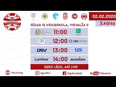 Latvijas korporatīvā telpu futbola čempionāta 3.kārta