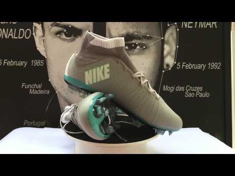 soccer-shops.us - Cheap Nike Mercurial Superfly FG High Top Soccer Cleats Gris White