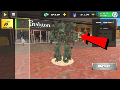 Rope Hero: Vice Town (Aircraft Transformer) New Update 5.4 - Airplane Fighter Robot - Gameplay HD