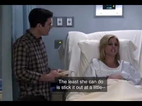 157 Claire and Phil at hospital   modern family