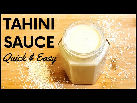 Homemade Creamy Tahini Sauce - Quick & Easy Recipe