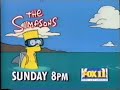 The Simpsons Fox Promo 1995 Itchy Scratchy Land S06E04 10 Second