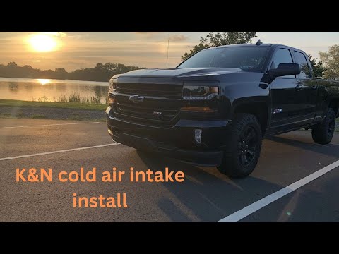 2014- 2019 Silverado K&N cold air intake install step by step how to