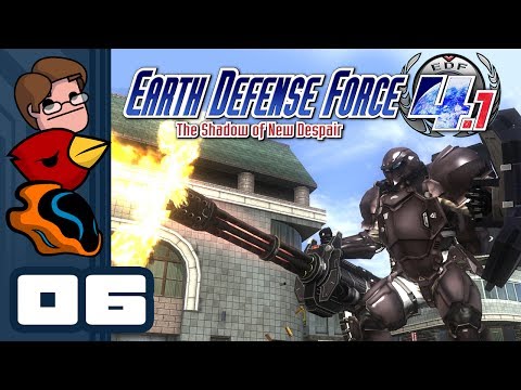 Let's Play Earth Defense Force 4.1 The Shadow of New Despair - Part 6 - Rock'Em Sock'Em Robots