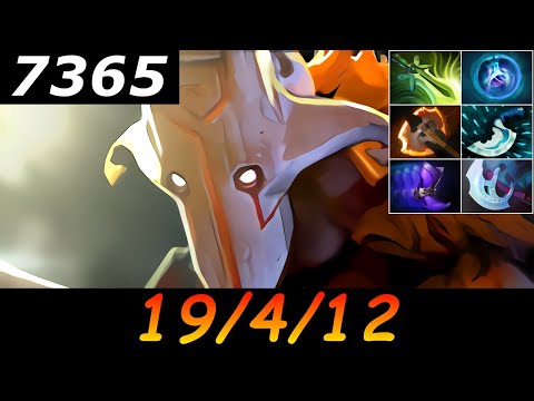 Dota 2 Juggernaut 7365 MMR 19/4/12 (Kills/Deaths/Assists) Ranked Full Gameplay