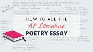 How to Ace the AP Lit Poetry Essay | Annotate With Me