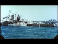 US Task Force being resupplied, Marshall Islands, during World War II. HD Stock Footage