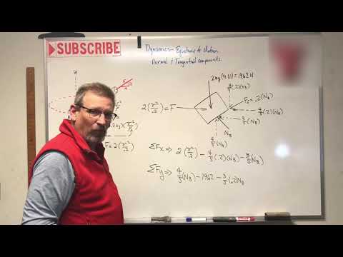 Dynamics: Lesson 19 - Equations of Motion, Normal and Tangential, cont.