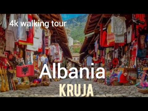 Kruja view castle 4K walking tour