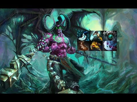 POWERFUL 7500MMR TERRORBLADE WITH SCYTHE OF VYSE AND STRONG MAGNUS DOTA2