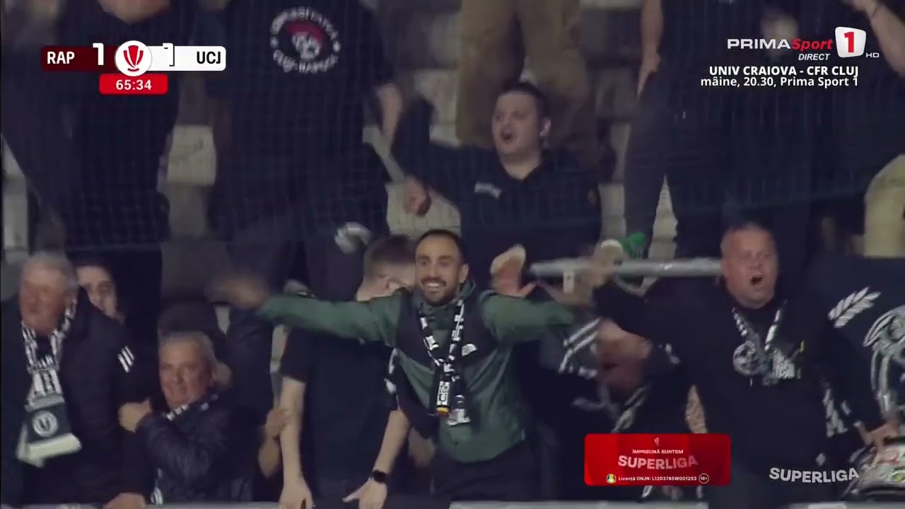 Rapid București vs Universitatea Cluj Highlights