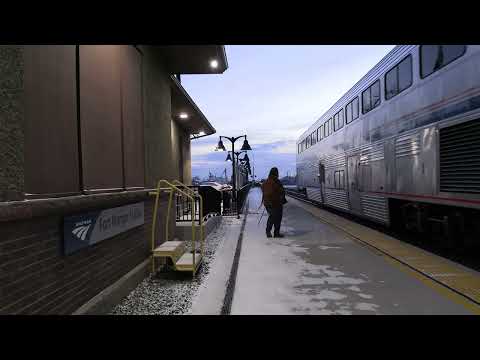 The Calif. Zephyr in frigid Ft. Morgan on 24JAN2026