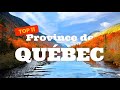 Les incontournables de la Province de Québec