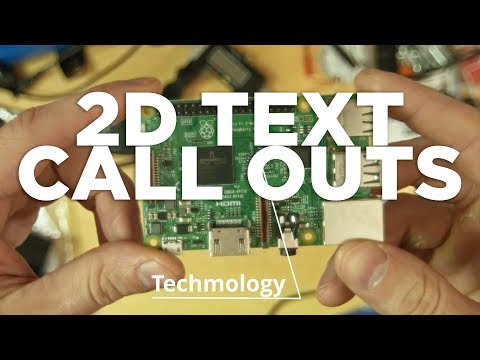 Tracked 2d Text Callout Effect - Fusion Tutorial
