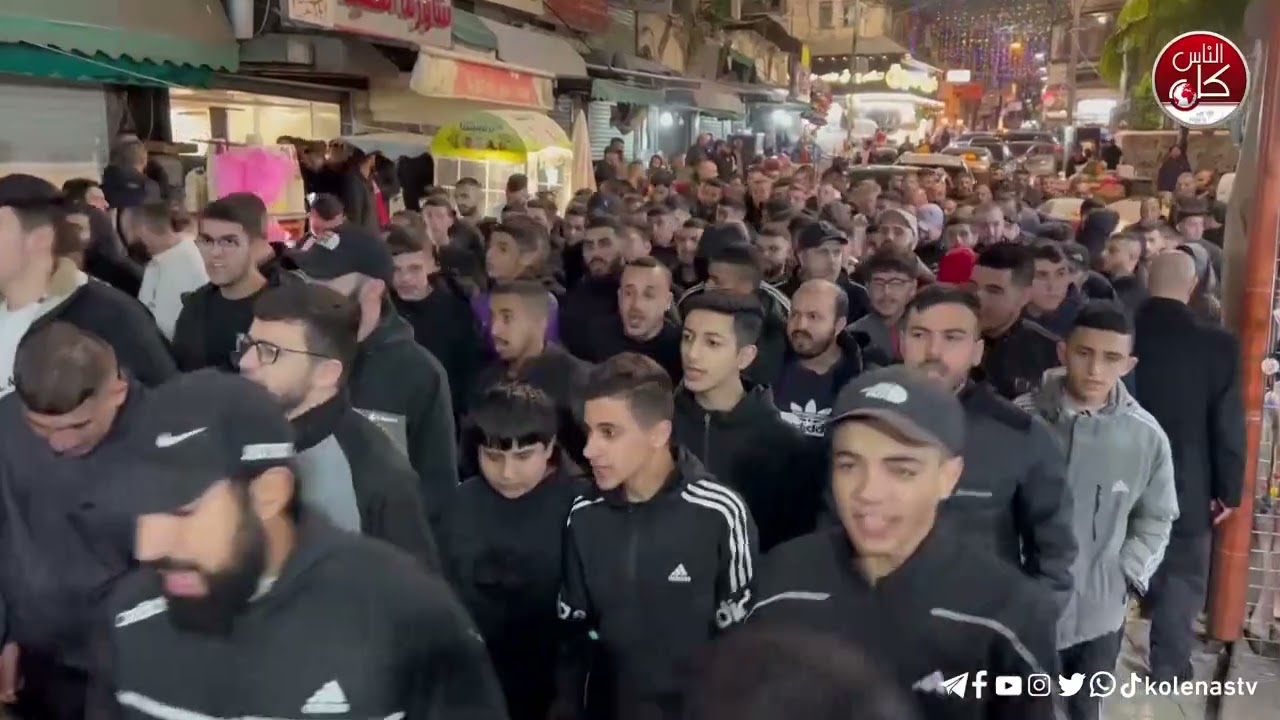 مسيرة تجوب شوارع طولكرم؛ إسناداً لغزة وتنديداً بمجازر الاحتلال.