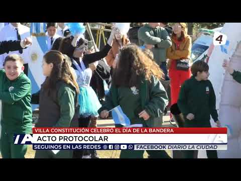 Villa Constitución celebró el Dia de la Bandera
