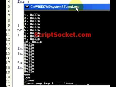 Perl Tutorial 99 - The For Loop