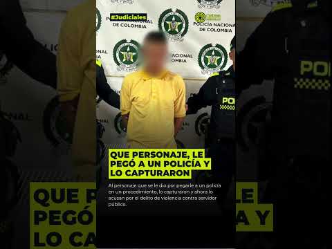 🚨 Le pegó a un policía y lo capturaron🚨