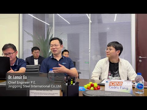 Interview with Jinggong Steel International's Dr. Lensir Gu on IDEA StatiCa