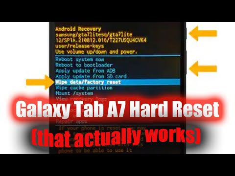 Galaxy Tab A7 Forgot PIN, Hard/Factory Reset That Actually WORKS 2025