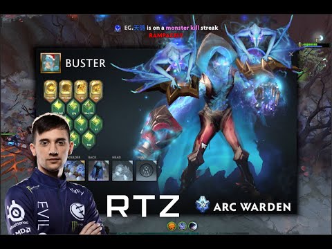 RTZ - ARC WARDEN - MIDLANE | RAMPAGEEEE - 1 hour game | DOTA2 GAMEPLAY
