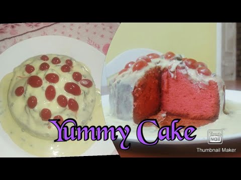 " Delicious Cheery cake " made by me .... 🍰