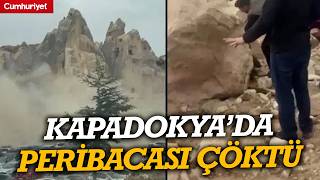 Kapadokya'da peribacası çöktü: 2 kişi yaşamını yitirdi!