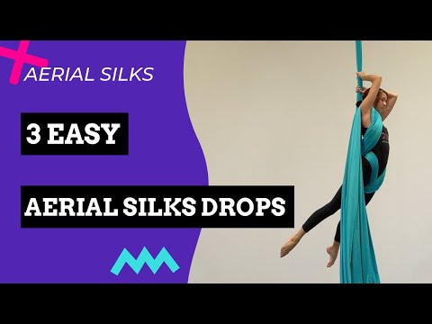 3 simple AERIAL DROPS! - Beginner aerial silks drops