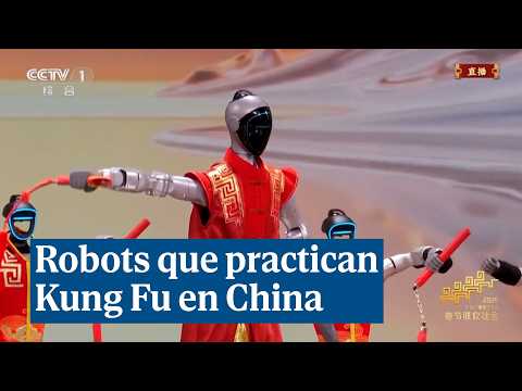 Robots humanoides practiquen Kung Fu durant la Gala del Festival de Primavera 2026 de la Xina