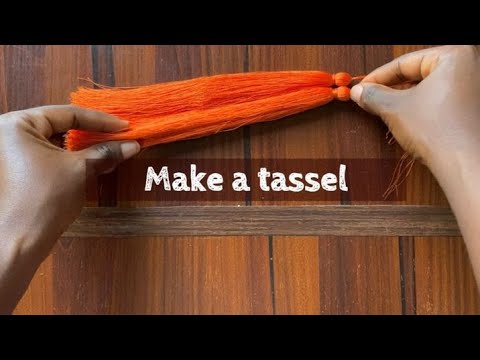 HOW TO MAKE A TASSEL FOR YOUR BEADED BAG | FOR BEGINNERS ONLY.