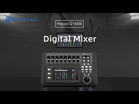 Демонстрация микшерного пульта S-Track Hippo D1608