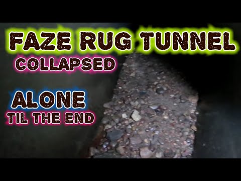 (ALONE) 8 HRS in HAUNTED FAZE RUG TUNNEL (IT WAS COLLAPSED) Video
