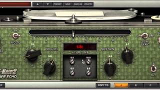Video thumbnail for T-RackS Custom Shop Tape Echo Vintage Tape Delay Tutorial by ikmultimedia