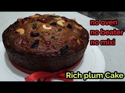 Rich plum Cake Recipe/Christmas Rich plum Cake Recipe/Shana Home Made Cakes