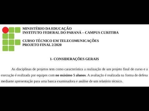 IFPR - Labtelecom: Projeto final 2020, 01- Prévia