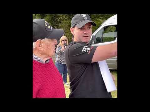 Visiting crash site of P-47 Pilot Ted Smith