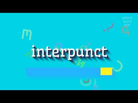 How to say "interpunct"! (High Quality Voices)