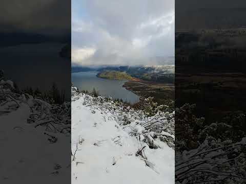 Asi de BELLO es ver #nieve en LAGO PUELO #invierno 2026 #trekking #patagonia #argentina #short #asmr