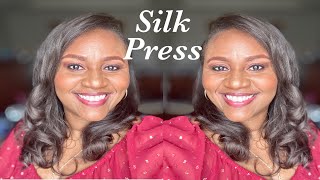 Revisiting Design Essentials | Natural Hair Silk Press at home