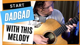 Beautiful Fingerstyle Melody in DADGAD Tuning - Tabs & Chords