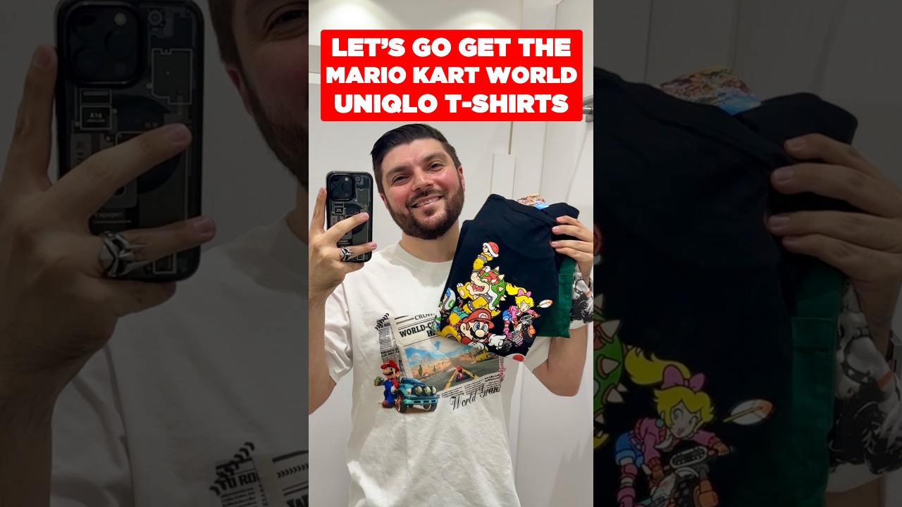 LET’S GO GET the Mario Kart World Uniqlo t-shirt collection #nintendo #uniqlo