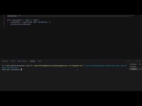 Day 310 For Python Pythonpython3codecodescalculator