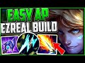 EASY AP EZRAEL ISNTANTLY CLEARS👌 | How to Play AP Ezreal Mid Season 13 League of Legends