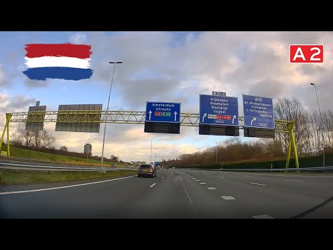 Netherlands: A2 Eindhoven (Airport) - 's-Hertogenbosch - Utrecht