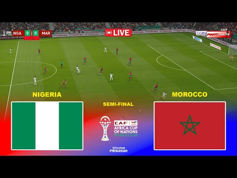 🔴Nigeria vs Morocco - Africa Cup of Nations 2025 CAF | Pes 21 Gameplay